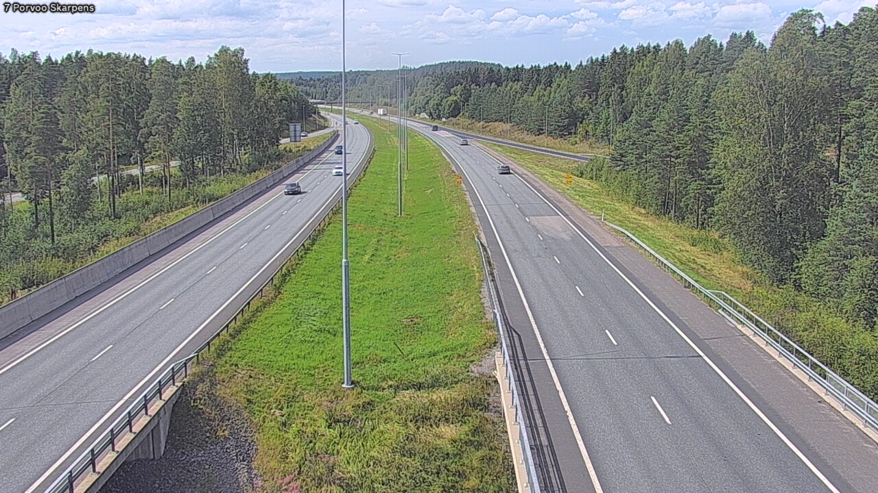 Weather Camera Image Road 7 Porvoo Skarpens, Porvoo, Uusimaa
