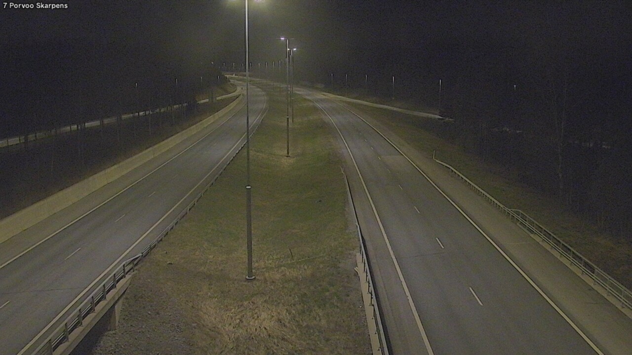 Weather Camera Image Road 7 Porvoo Skarpens, Porvoo, Uusimaa