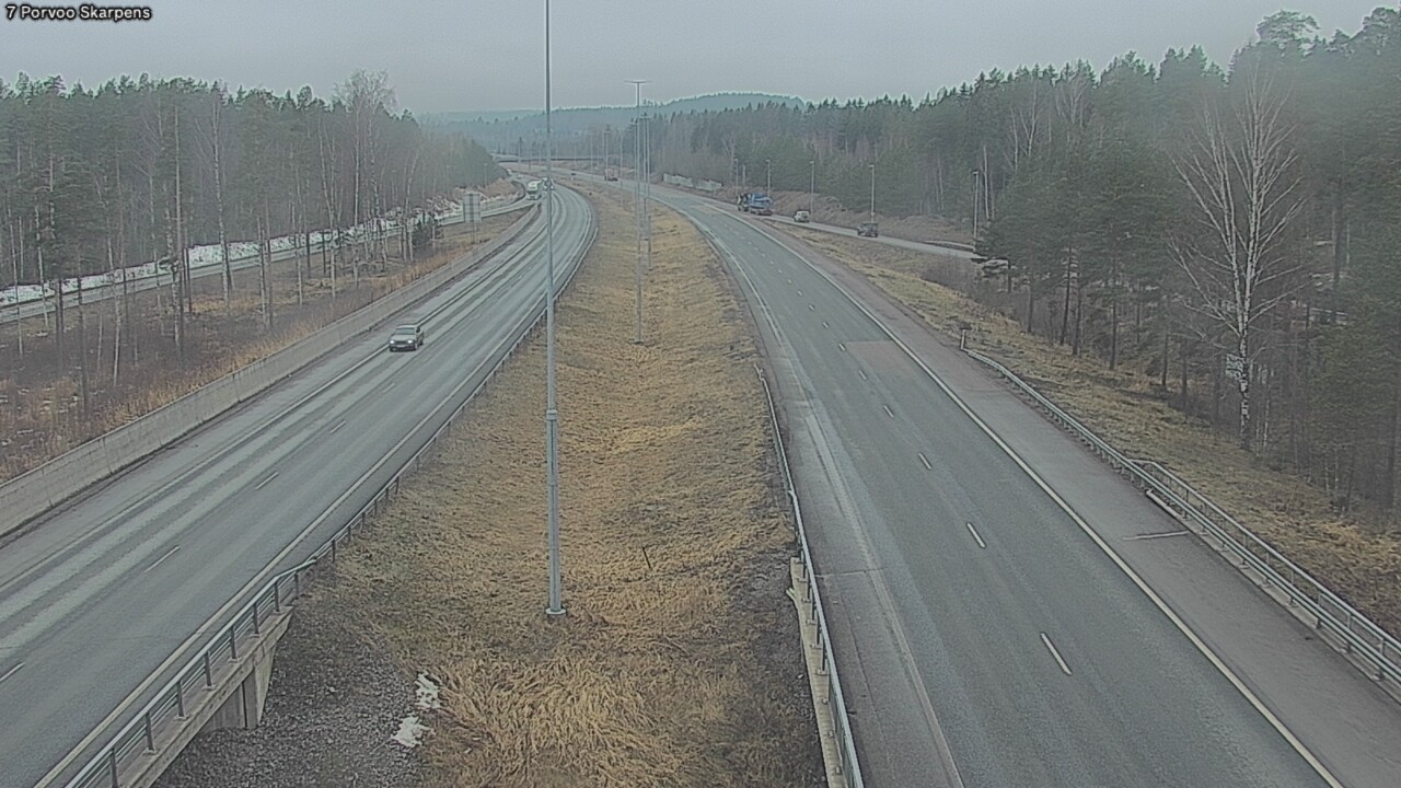 Weather Camera Image Väg 7 Borgå Skarpens, Porvoo, Uusimaa
