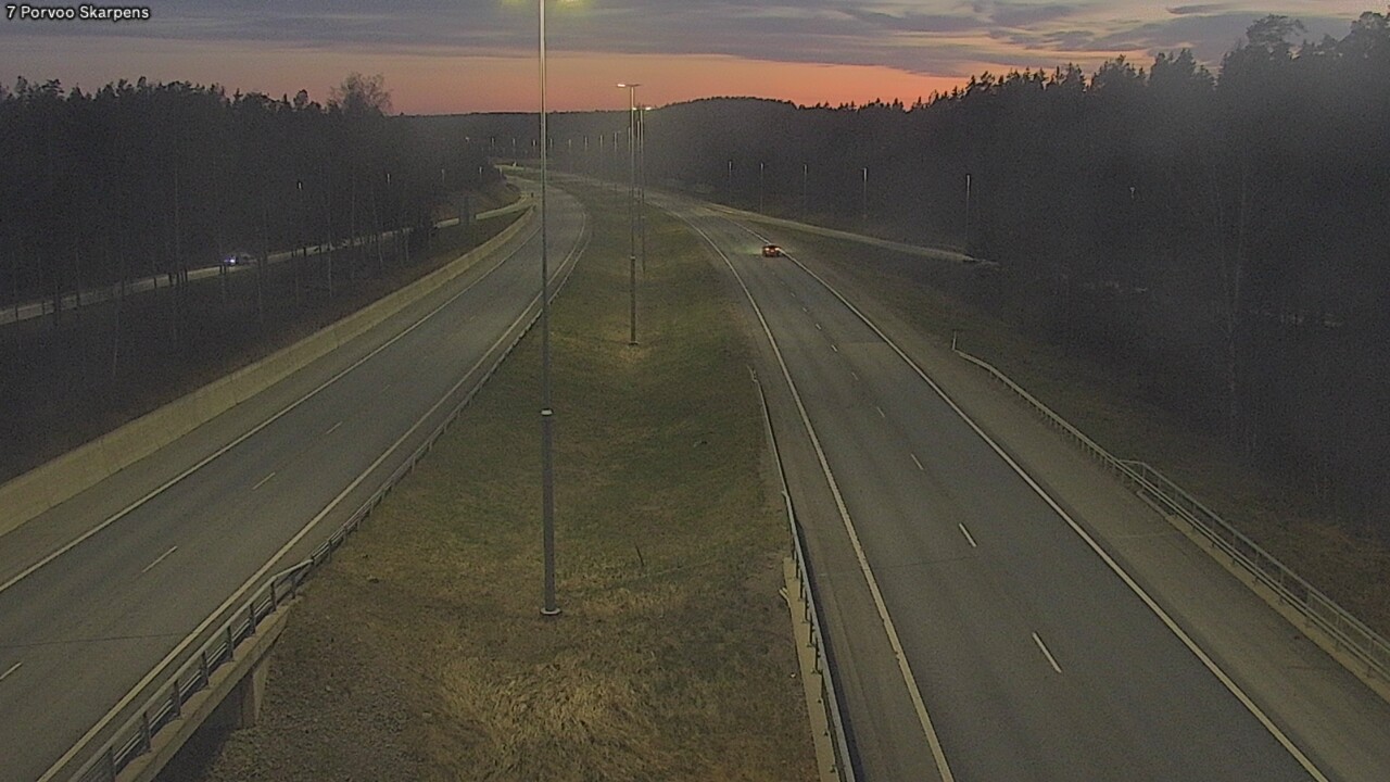 Weather Camera Image Väg 7 Borgå Skarpens, Porvoo, Uusimaa