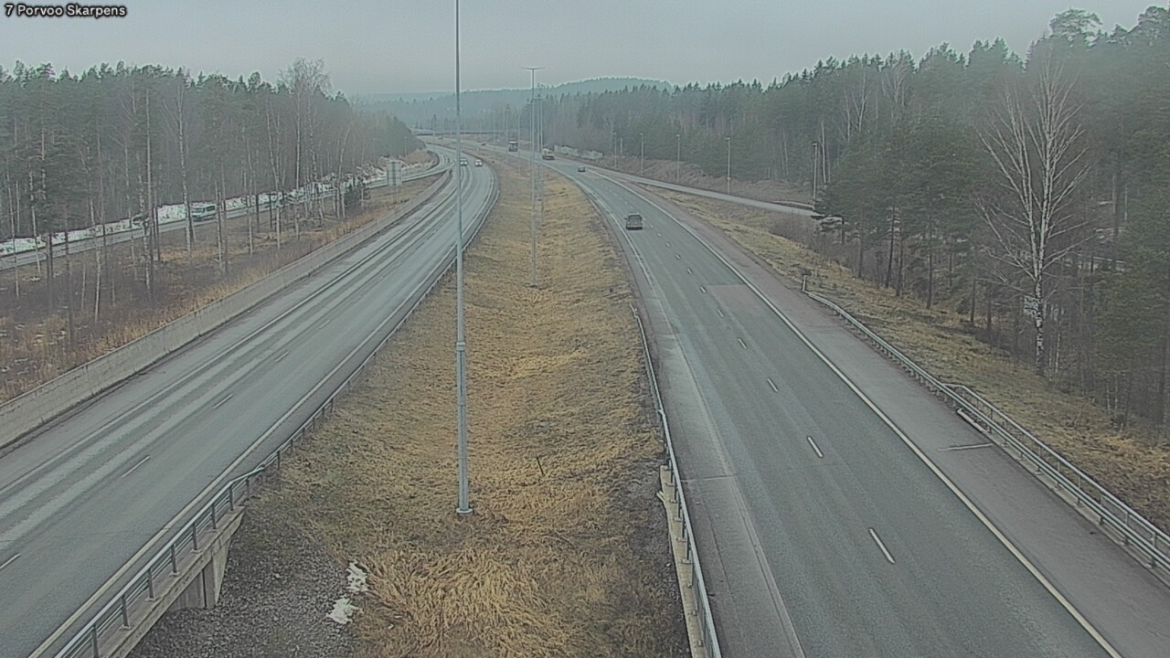 Weather Camera Image Väg 7 Borgå Skarpens, Porvoo, Uusimaa