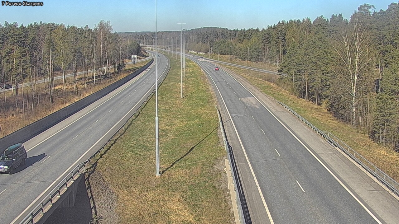 Weather Camera Image Road 7 Porvoo Skarpens, Porvoo, Uusimaa