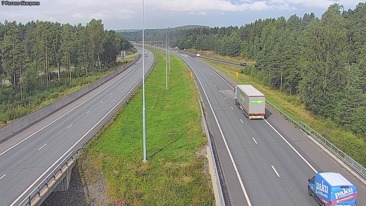 Weather Camera Image Väg 7 Borgå Skarpens, Porvoo, Uusimaa