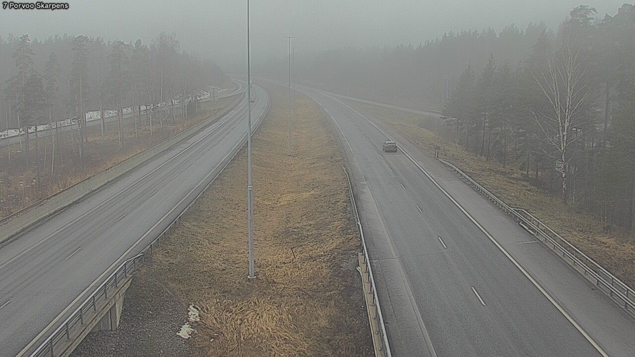 Weather Camera Image Väg 7 Borgå Skarpens, Porvoo, Uusimaa