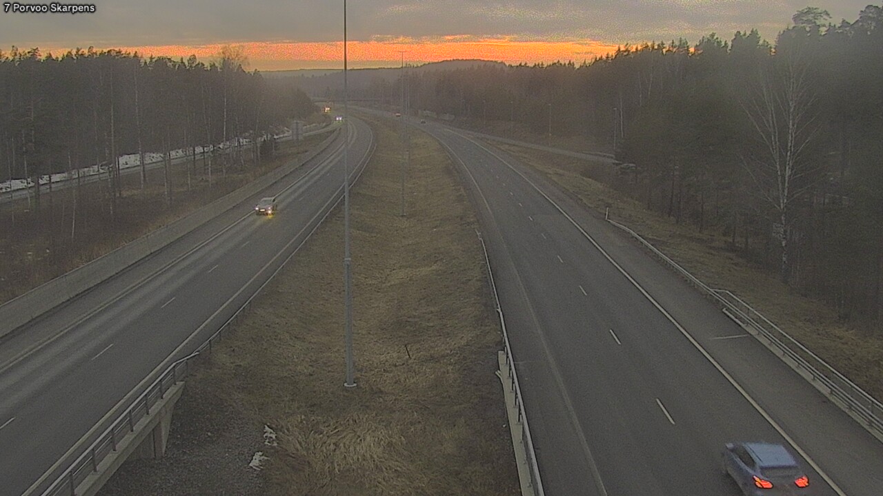 Weather Camera Image Road 7 Porvoo Skarpens, Porvoo, Uusimaa