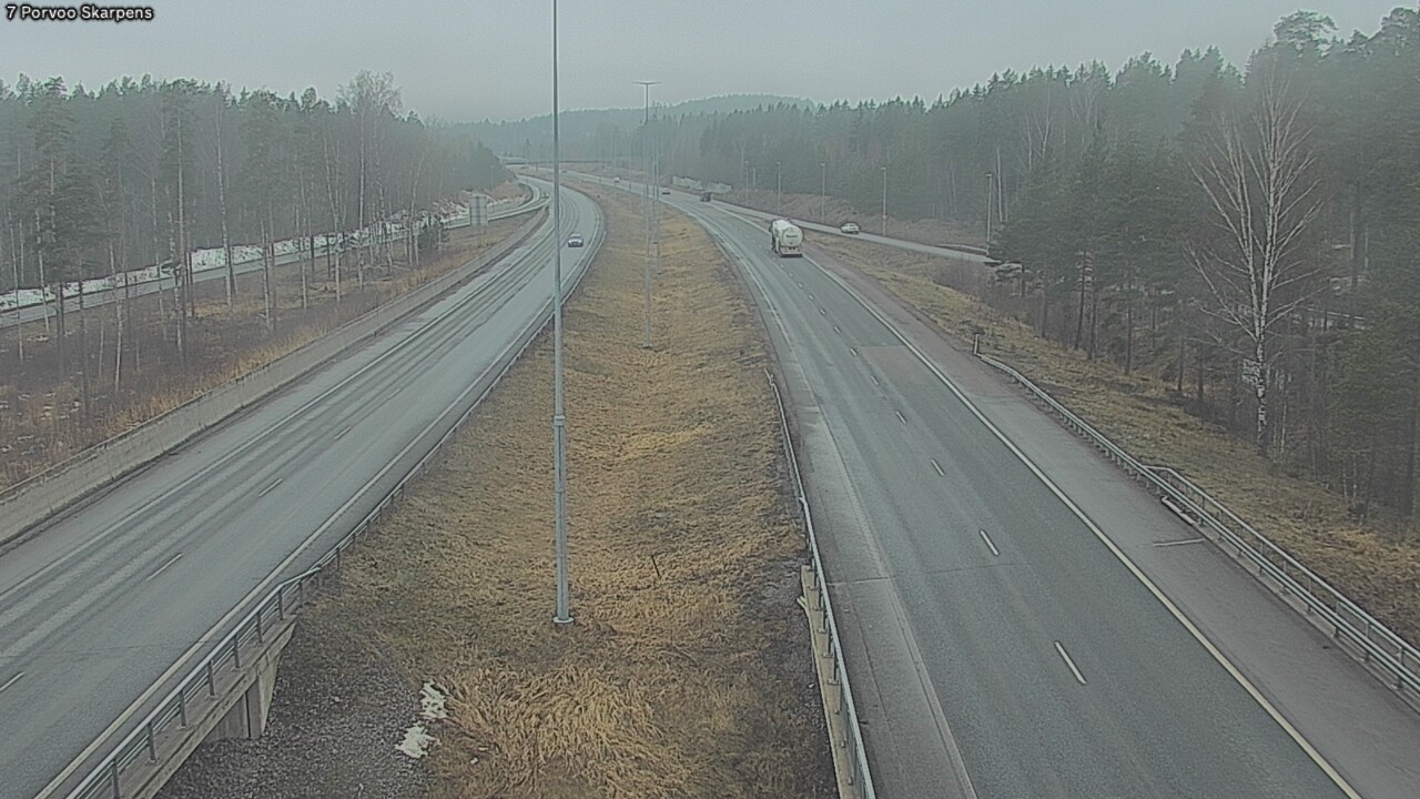 Weather Camera Image Väg 7 Borgå Skarpens, Porvoo, Uusimaa