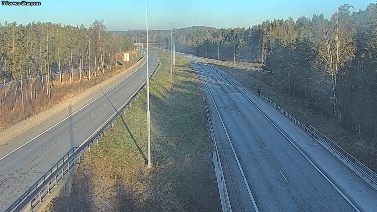 Weather Camera Image Road 7 Porvoo Skarpens, Porvoo, Uusimaa