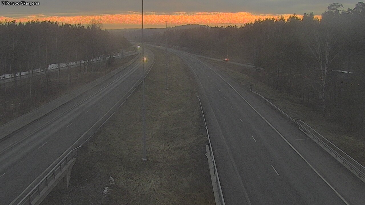 Weather Camera Image Road 7 Porvoo Skarpens, Porvoo, Uusimaa