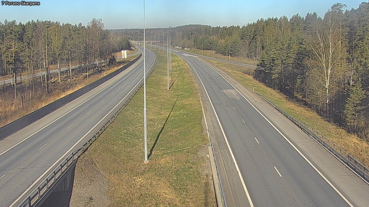 Weather Camera Image Road 7 Porvoo Skarpens, Porvoo, Uusimaa