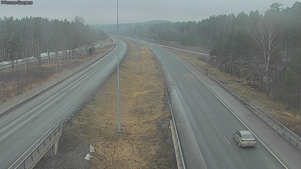 Weather Camera Image Väg 7 Borgå Skarpens, Porvoo, Uusimaa