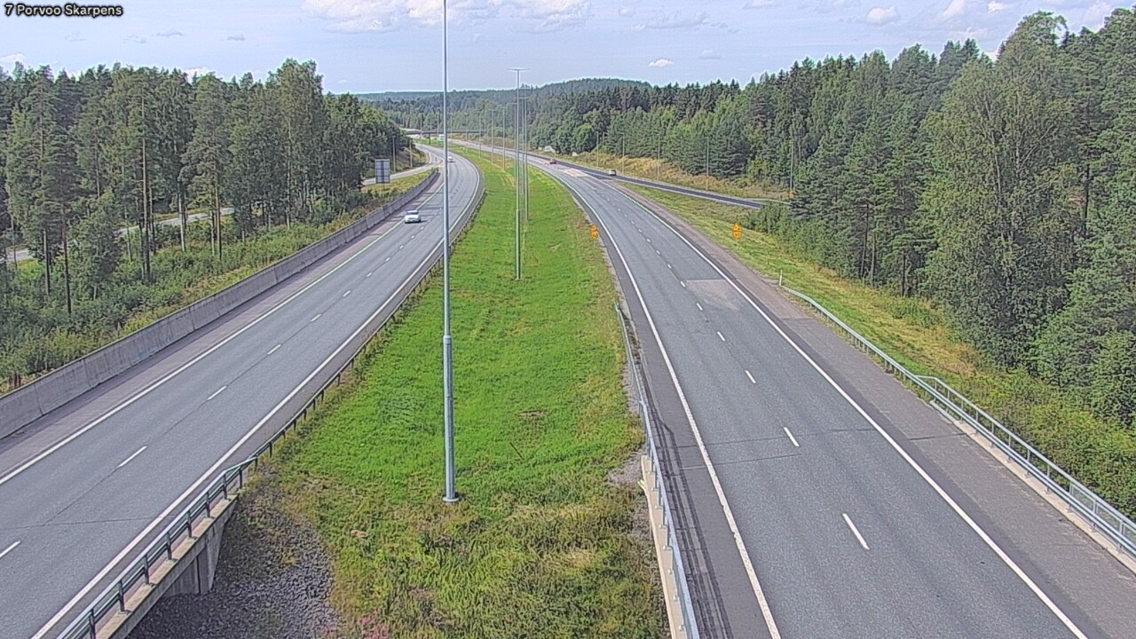 Weather Camera Image Road 7 Porvoo Skarpens, Porvoo, Uusimaa
