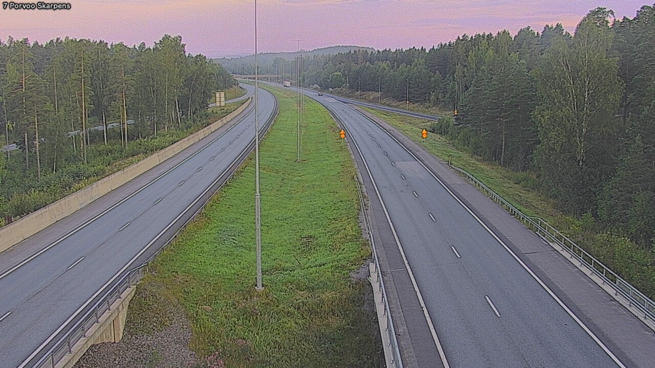 Weather Camera Image Road 7 Porvoo Skarpens, Porvoo, Uusimaa
