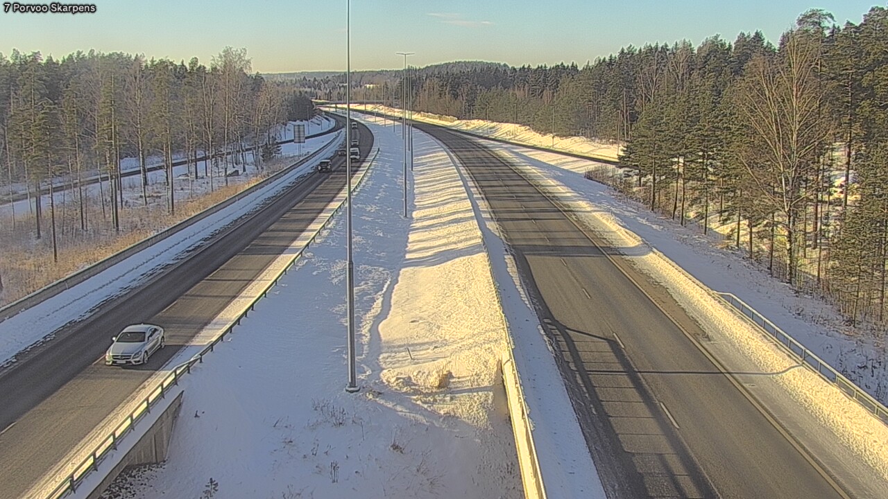Weather Camera Image Väg 7 Borgå Skarpens, Porvoo, Uusimaa