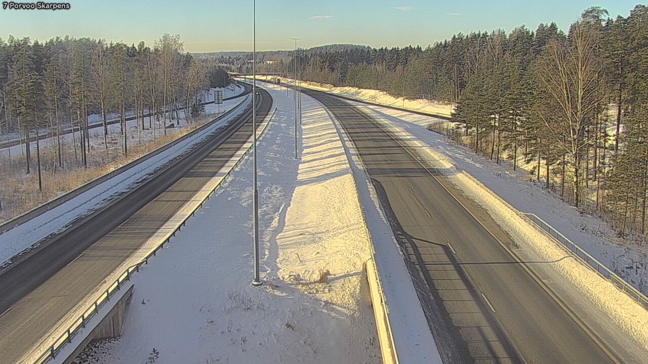 Weather Camera Image Väg 7 Borgå Skarpens, Porvoo, Uusimaa