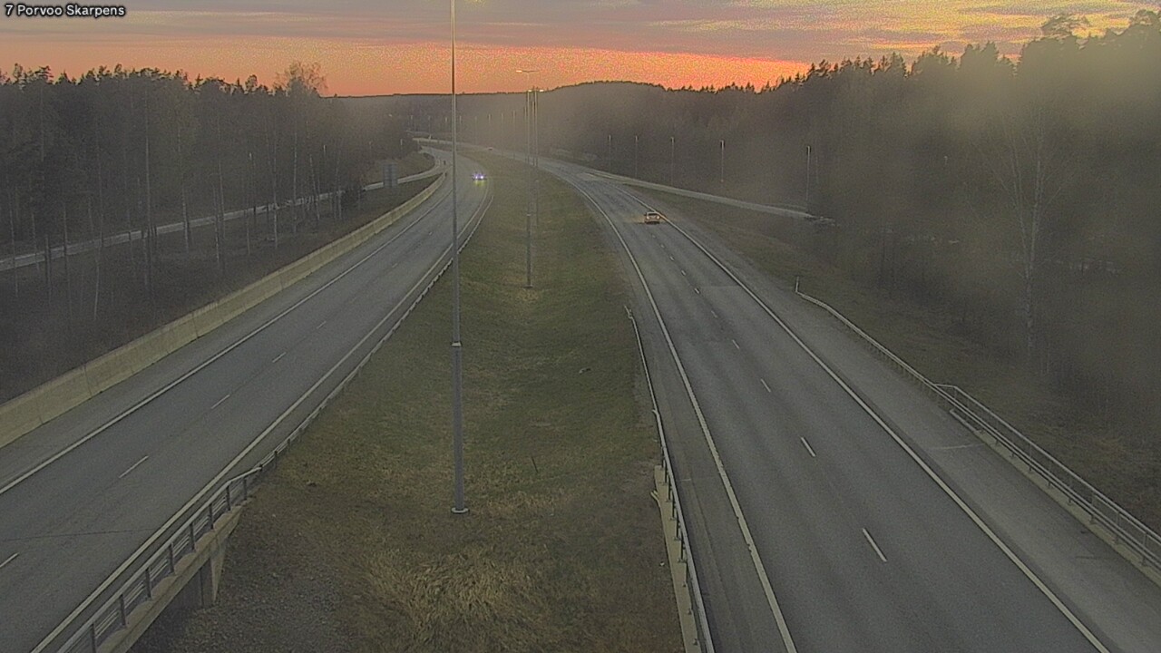 Weather Camera Image Väg 7 Borgå Skarpens, Porvoo, Uusimaa