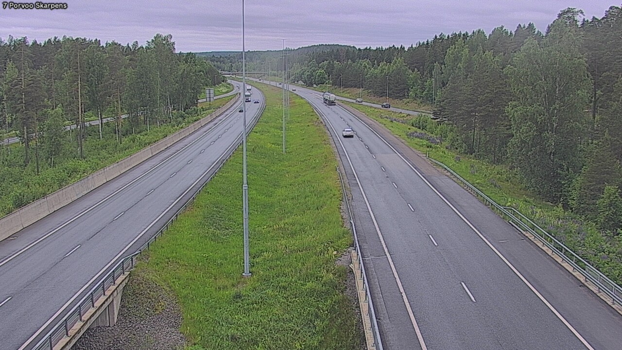 Weather Camera Image Väg 7 Borgå Skarpens, Porvoo, Uusimaa