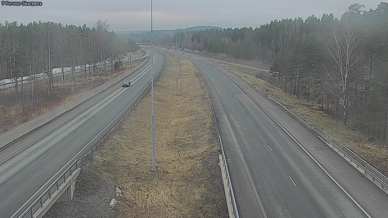 Weather Camera Image Road 7 Porvoo Skarpens, Porvoo, Uusimaa