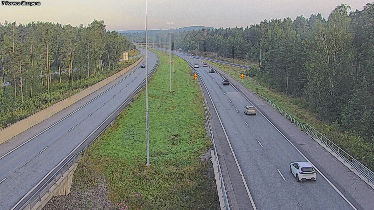 Weather Camera Image Road 7 Porvoo Skarpens, Porvoo, Uusimaa