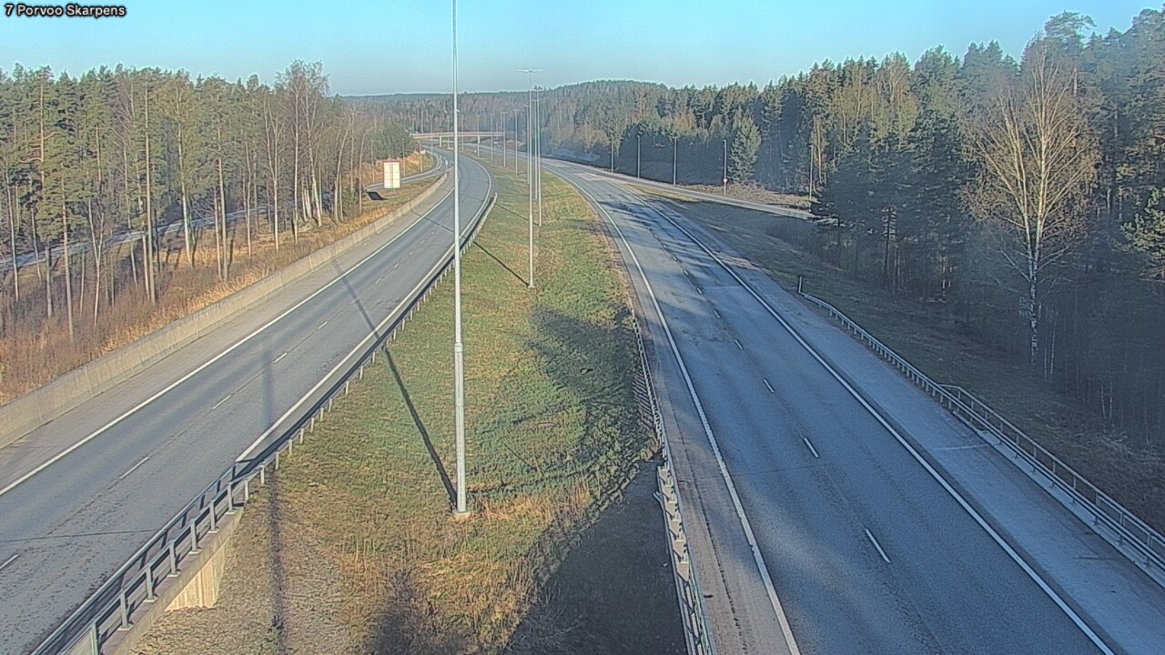 Weather Camera Image Road 7 Porvoo Skarpens, Porvoo, Uusimaa