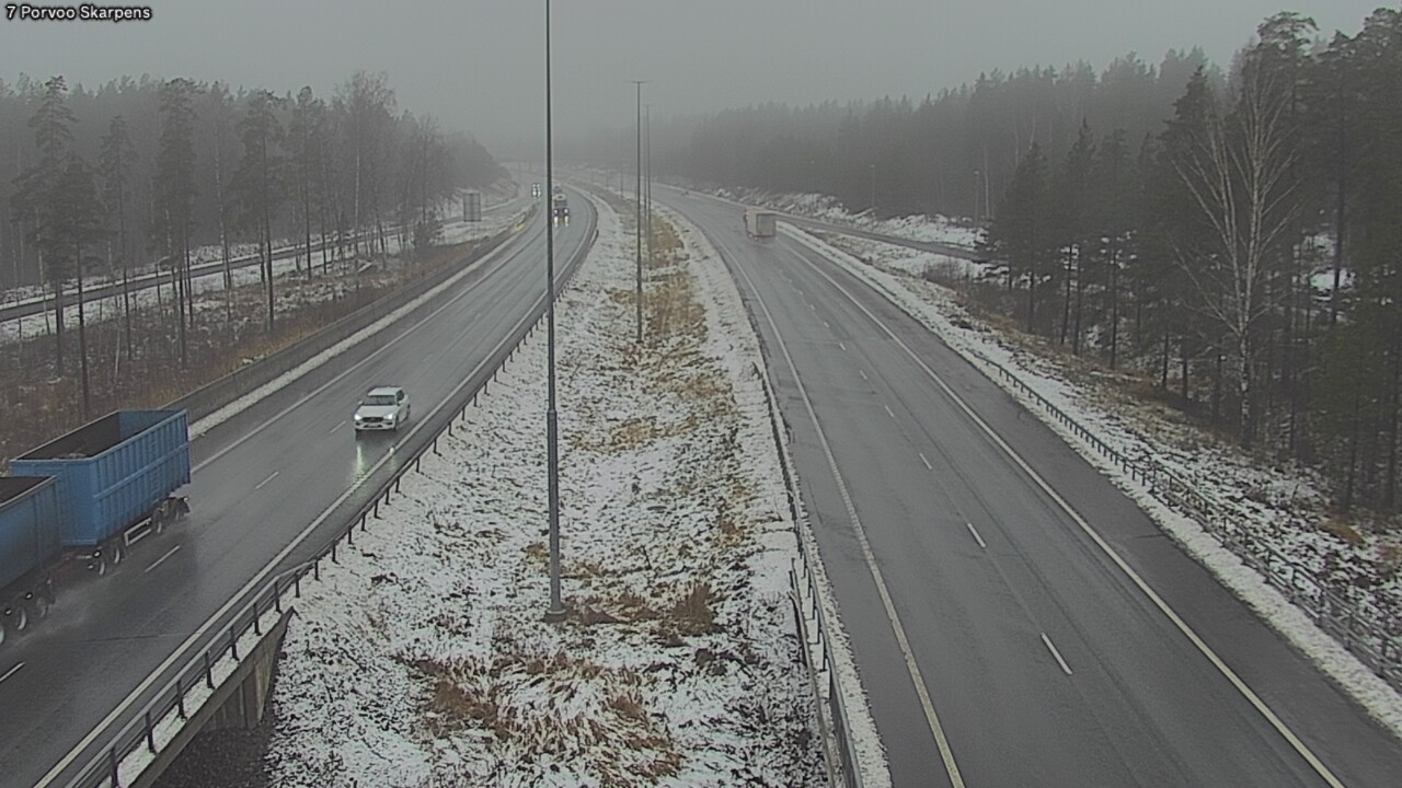 Weather Camera Image Väg 7 Borgå Skarpens, Porvoo, Uusimaa