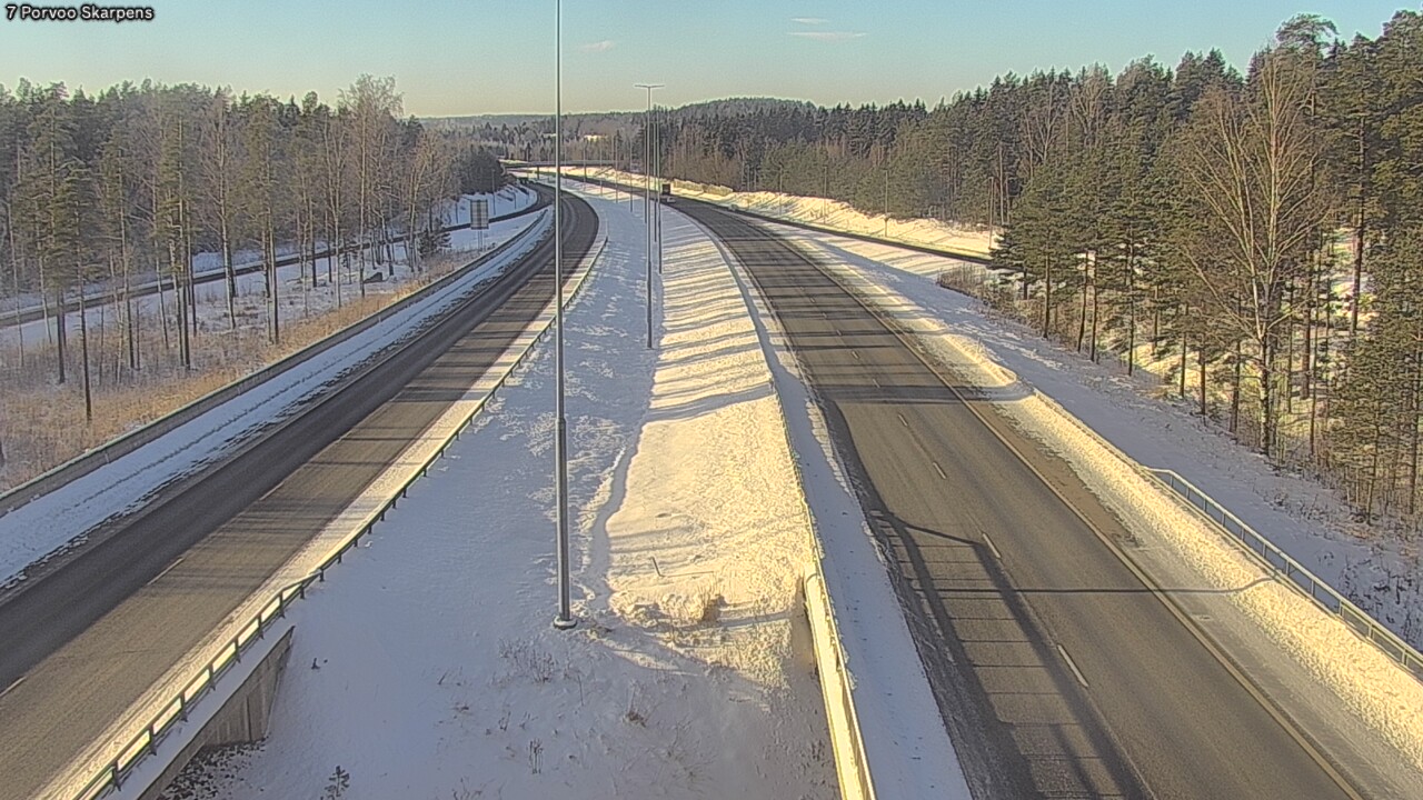 Weather Camera Image Väg 7 Borgå Skarpens, Porvoo, Uusimaa