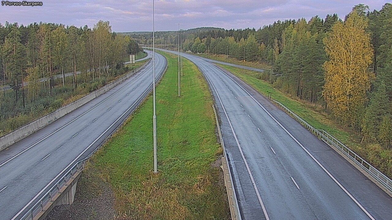 Weather Camera Image Road 7 Porvoo Skarpens, Porvoo, Uusimaa