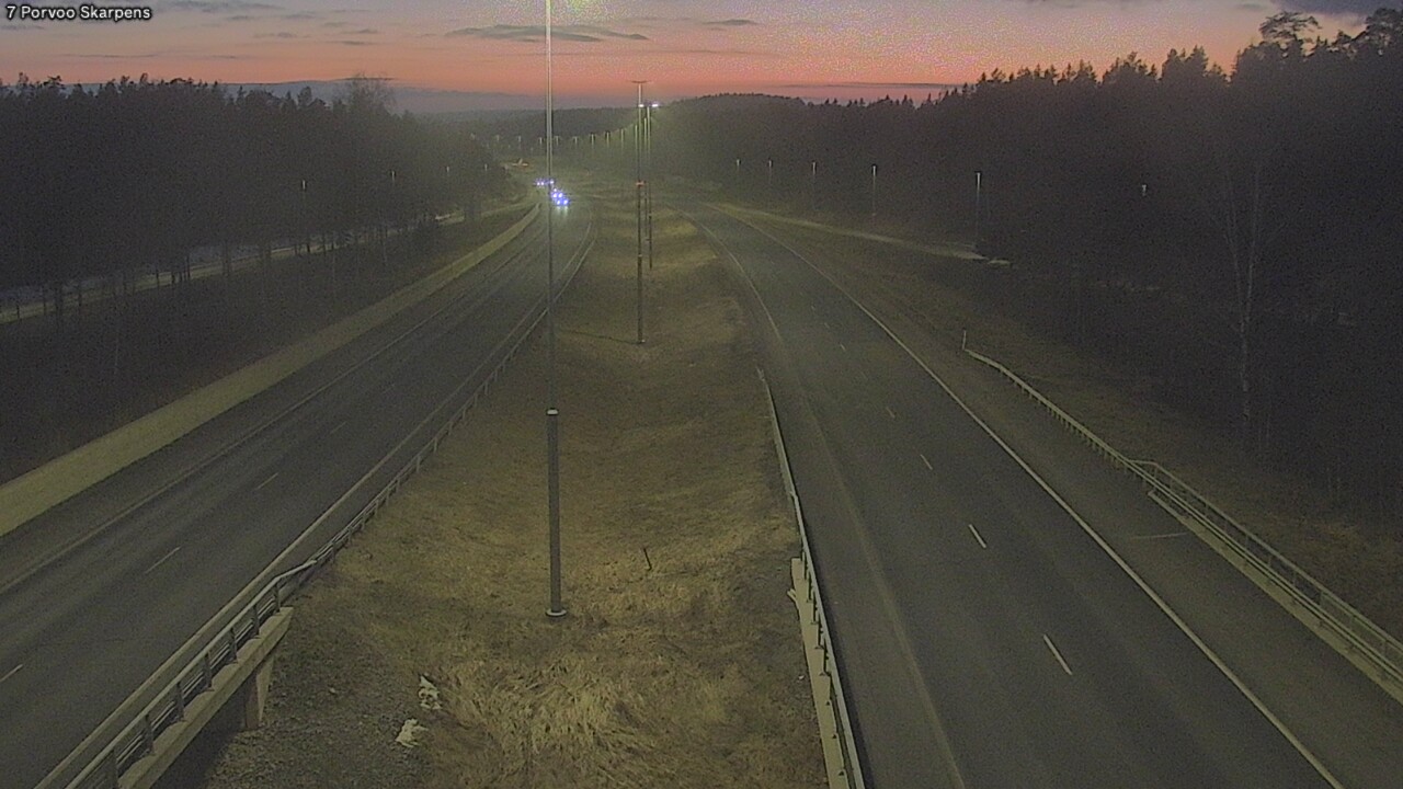 Weather Camera Image Road 7 Porvoo Skarpens, Porvoo, Uusimaa