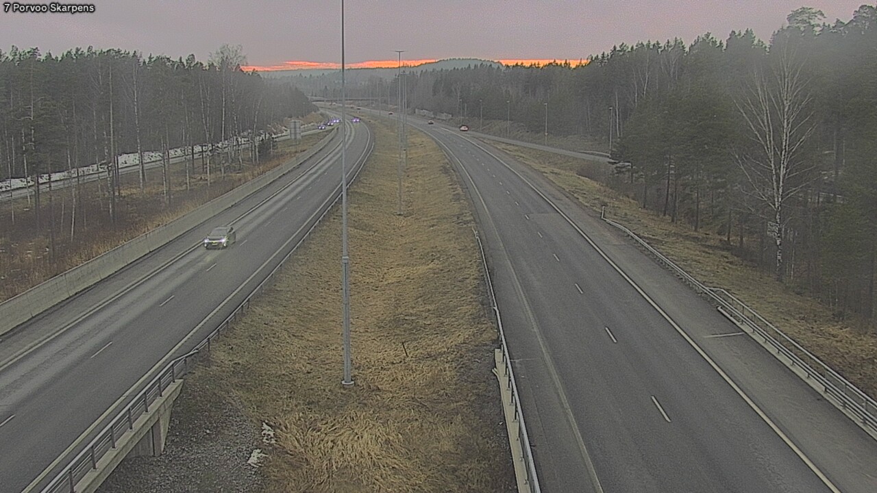 Weather Camera Image Road 7 Porvoo Skarpens, Porvoo, Uusimaa