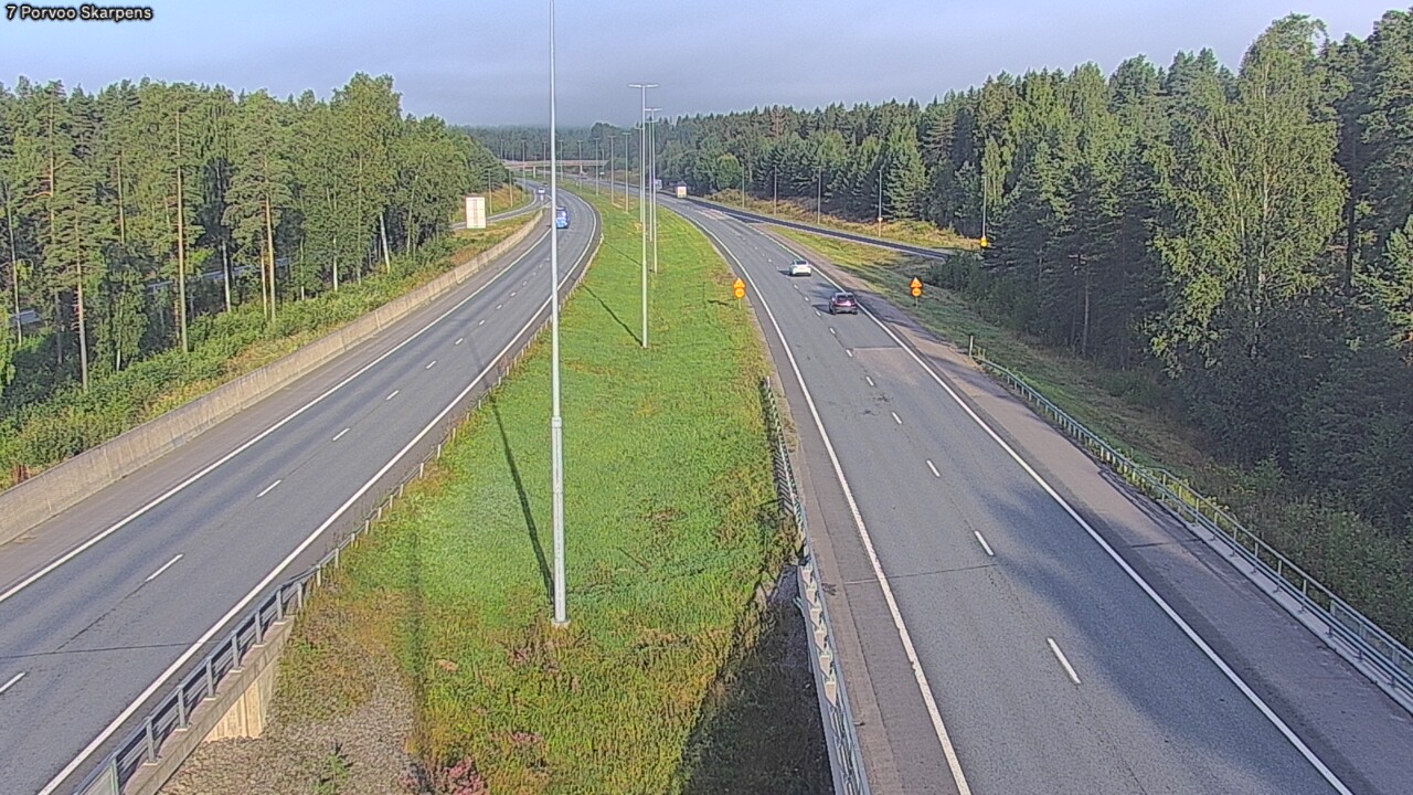 Weather Camera Image Road 7 Porvoo Skarpens, Porvoo, Uusimaa