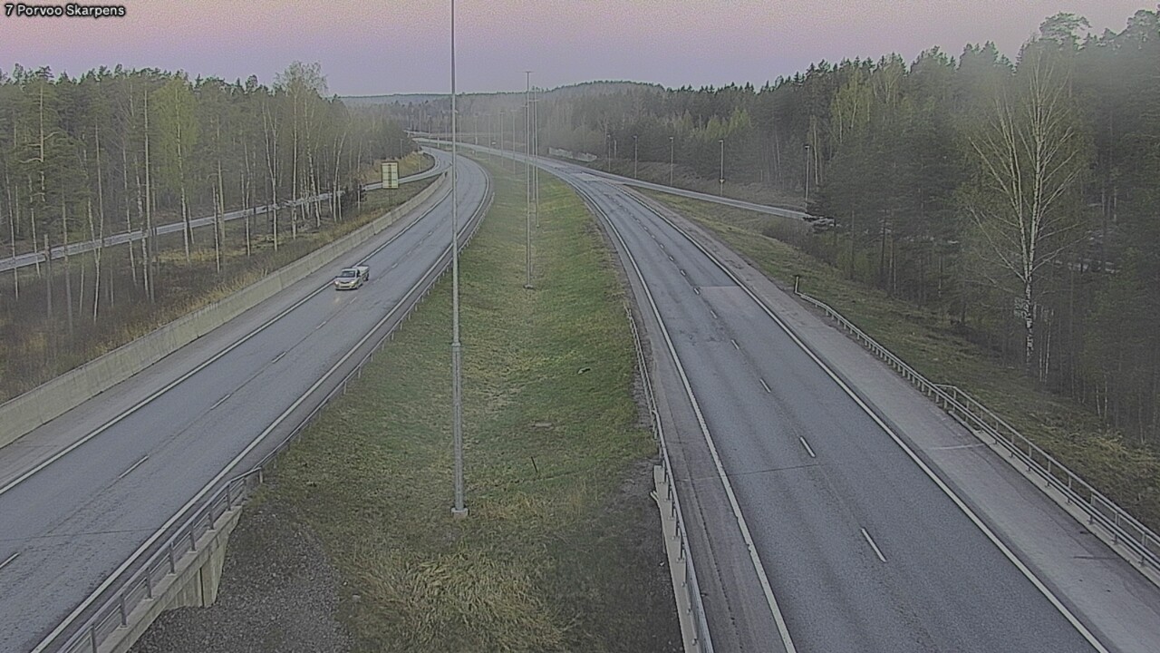 Weather Camera Image Road 7 Porvoo Skarpens, Porvoo, Uusimaa