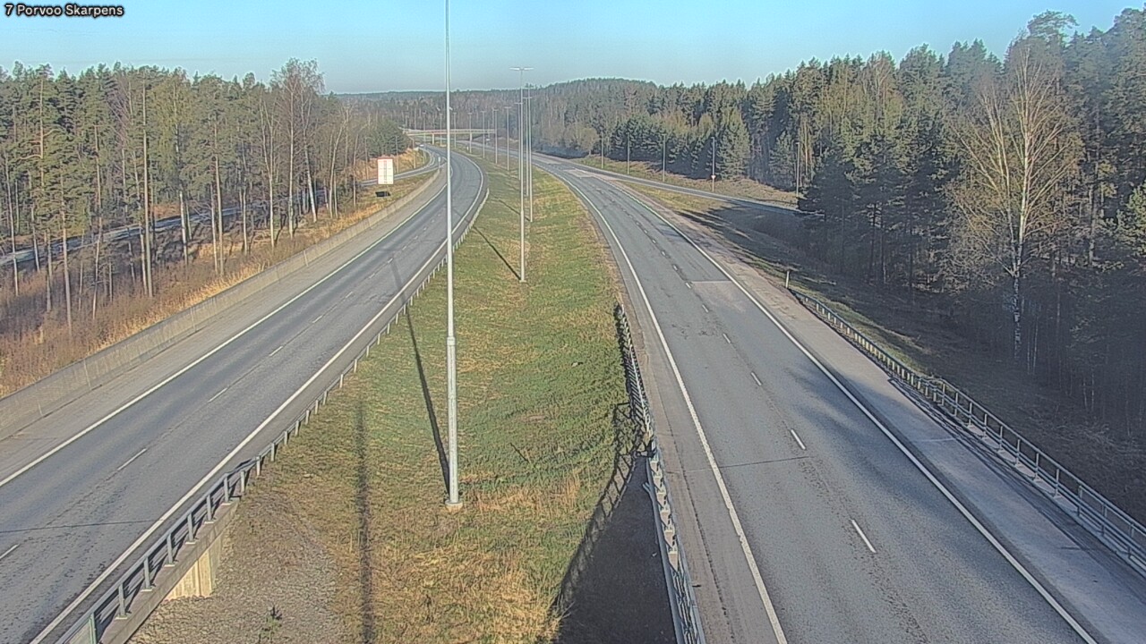 Weather Camera Image Road 7 Porvoo Skarpens, Porvoo, Uusimaa