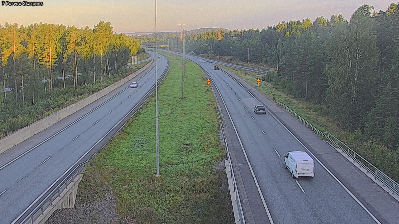 Weather Camera Image Road 7 Porvoo Skarpens, Porvoo, Uusimaa