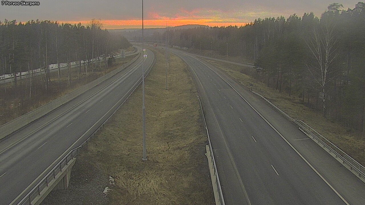 Weather Camera Image Road 7 Porvoo Skarpens, Porvoo, Uusimaa