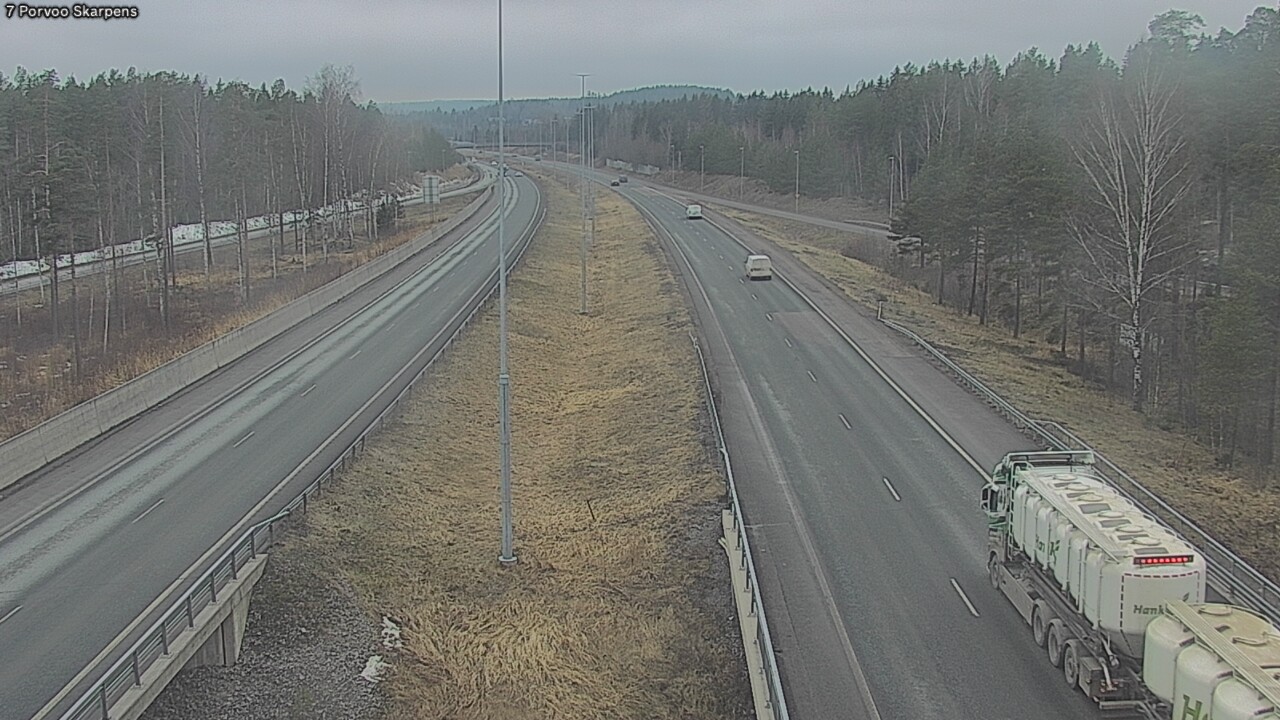 Weather Camera Image Road 7 Porvoo Skarpens, Porvoo, Uusimaa