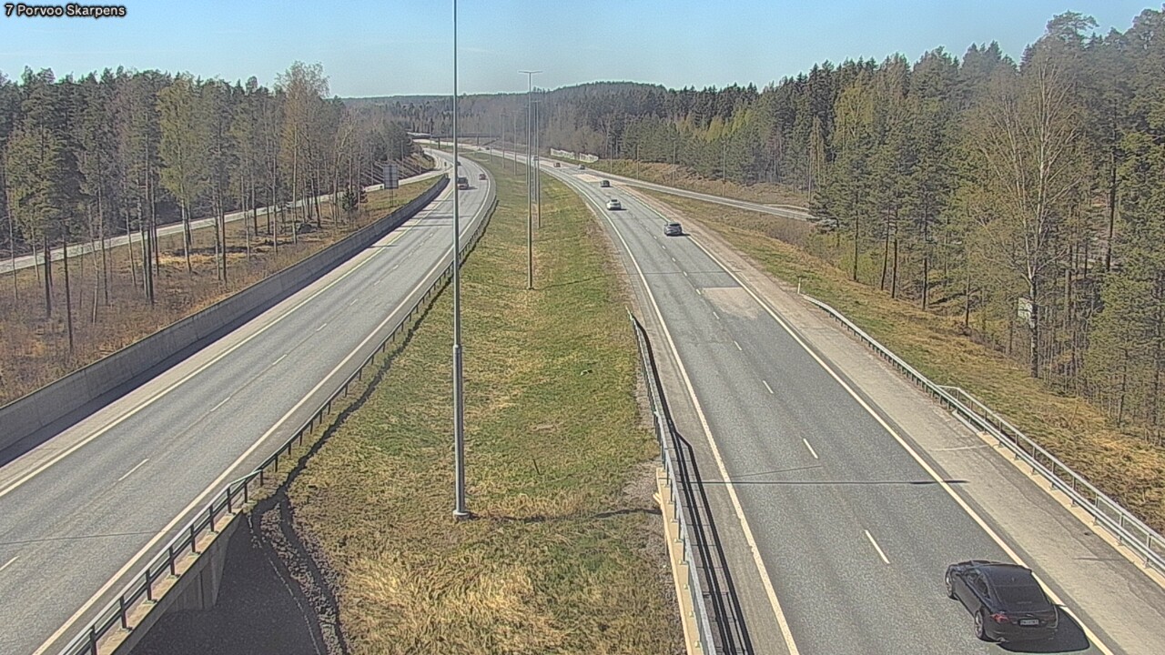 Weather Camera Image Road 7 Porvoo Skarpens, Porvoo, Uusimaa