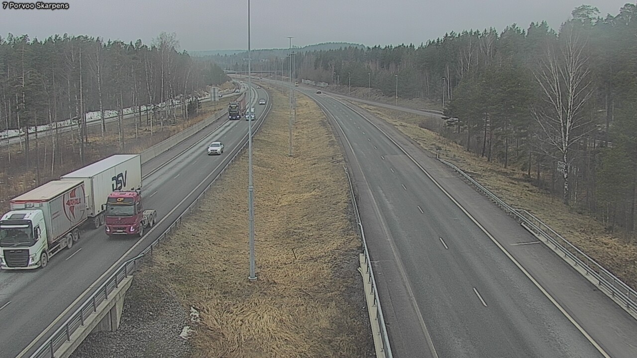 Weather Camera Image Road 7 Porvoo Skarpens, Porvoo, Uusimaa