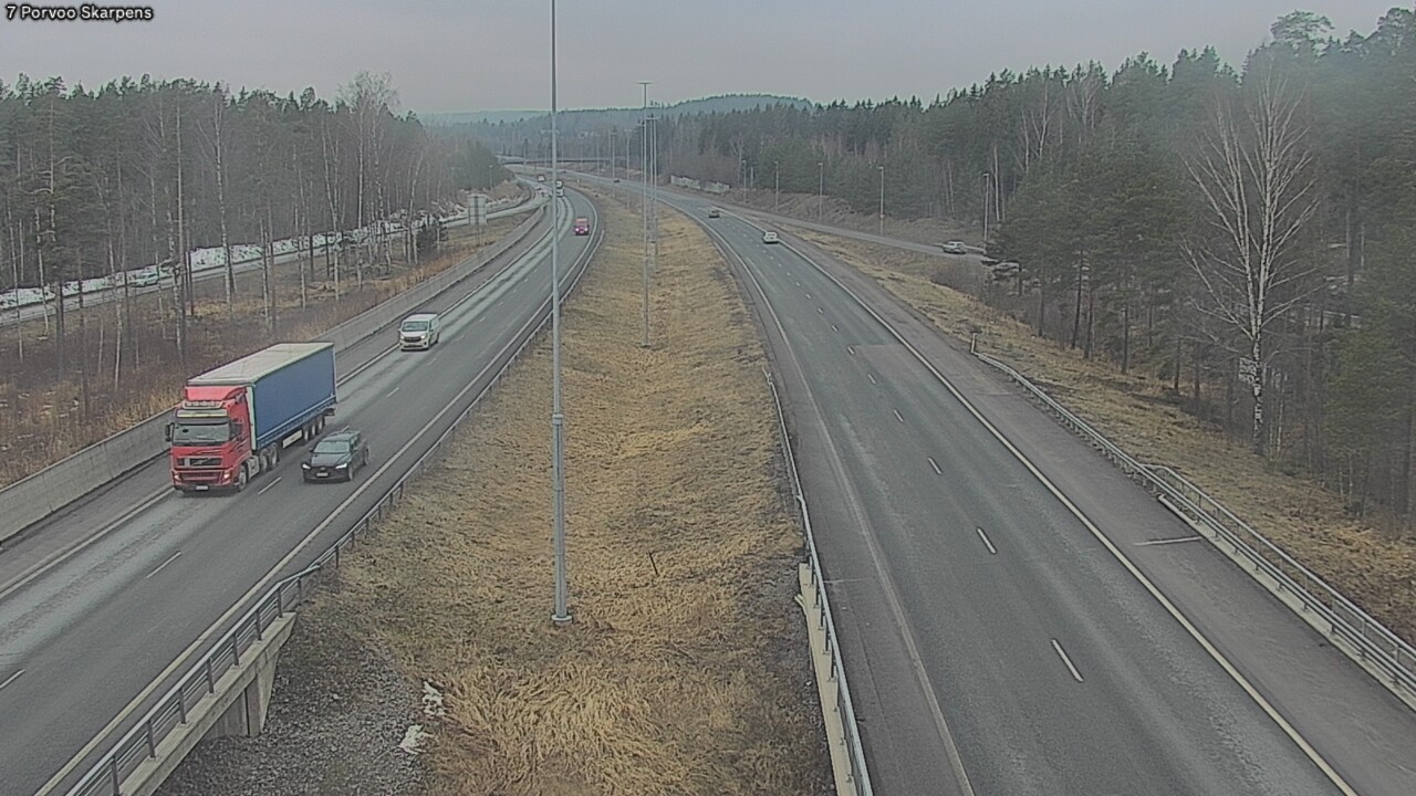 Weather Camera Image Road 7 Porvoo Skarpens, Porvoo, Uusimaa