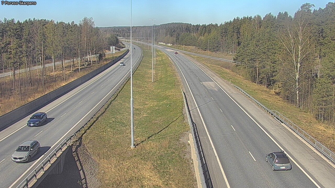 Weather Camera Image Road 7 Porvoo Skarpens, Porvoo, Uusimaa