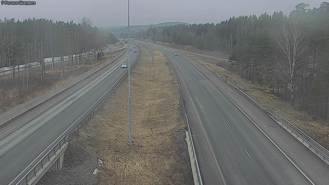 Weather Camera Image Road 7 Porvoo Skarpens, Porvoo, Uusimaa