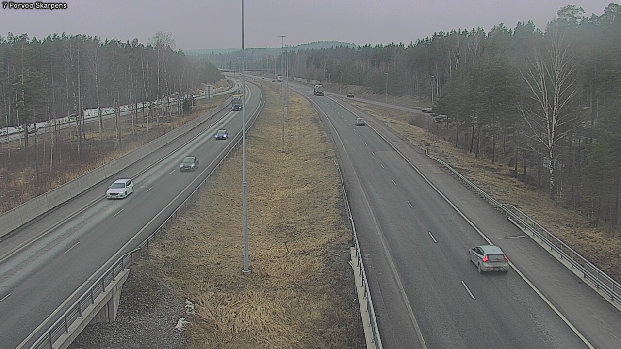 Weather Camera Image Road 7 Porvoo Skarpens, Porvoo, Uusimaa