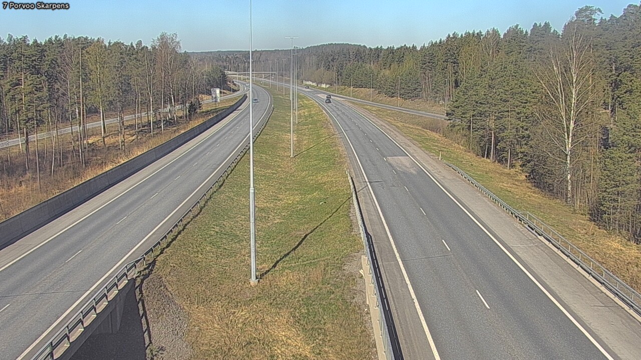 Weather Camera Image Road 7 Porvoo Skarpens, Porvoo, Uusimaa