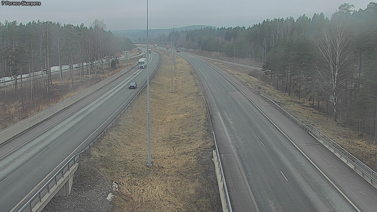 Weather Camera Image Road 7 Porvoo Skarpens, Porvoo, Uusimaa