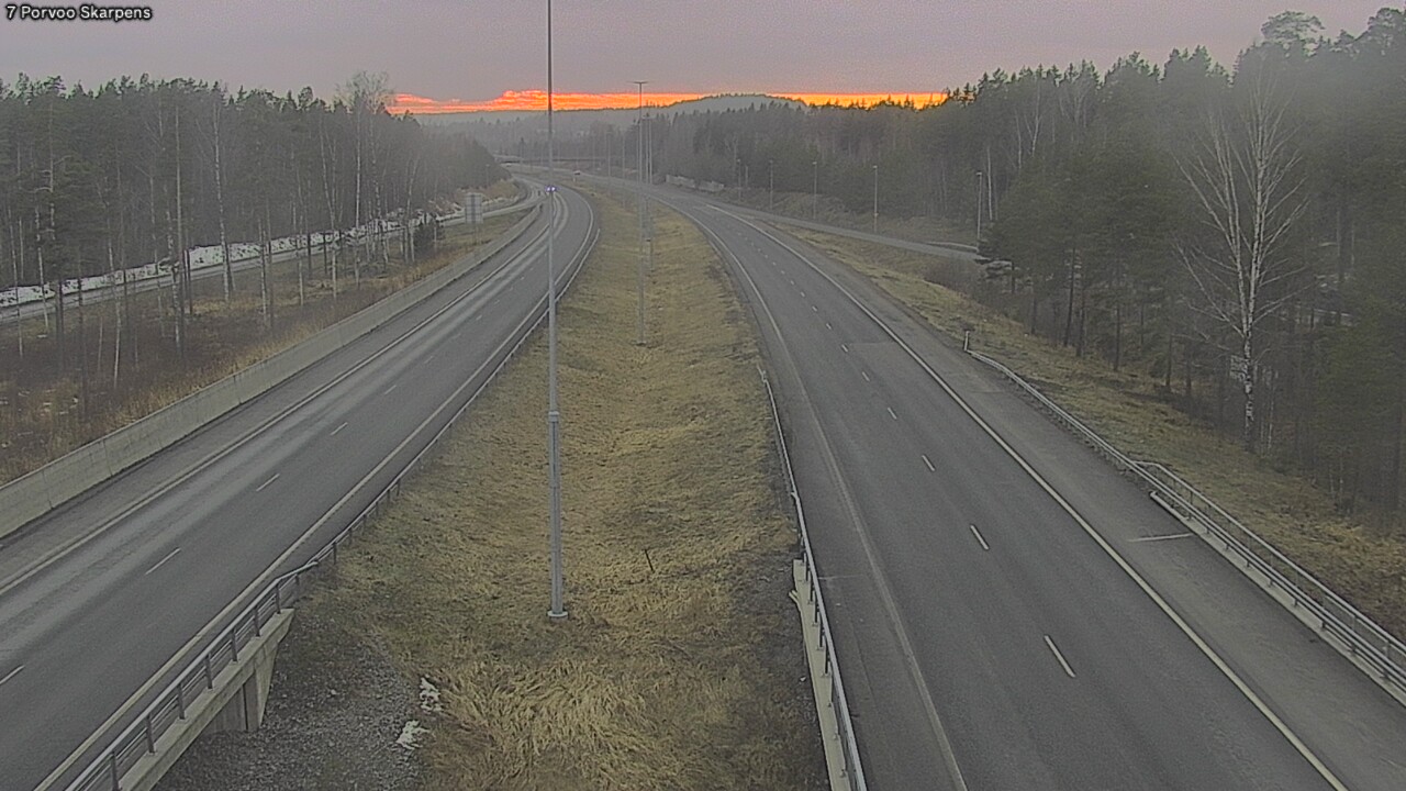 Weather Camera Image Road 7 Porvoo Skarpens, Porvoo, Uusimaa