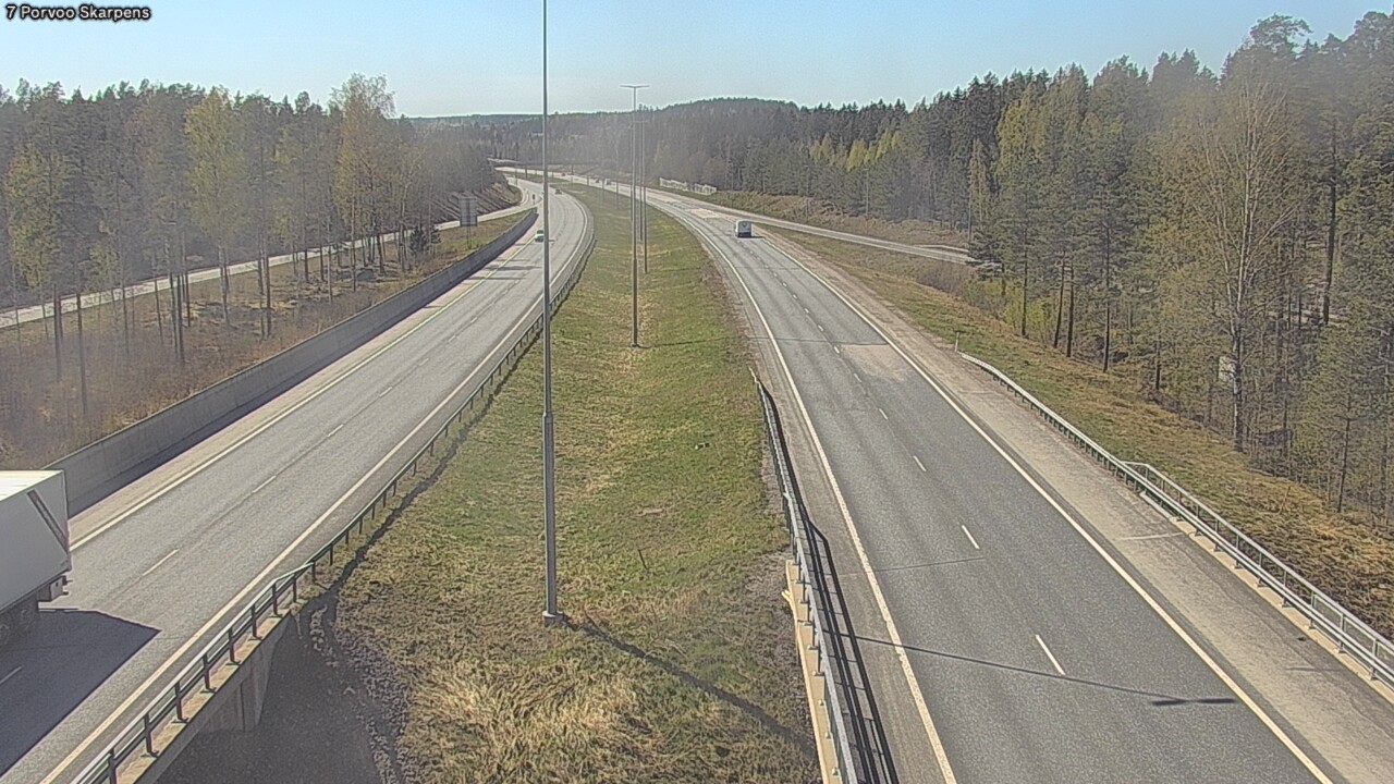Weather Camera Image Road 7 Porvoo Skarpens, Porvoo, Uusimaa
