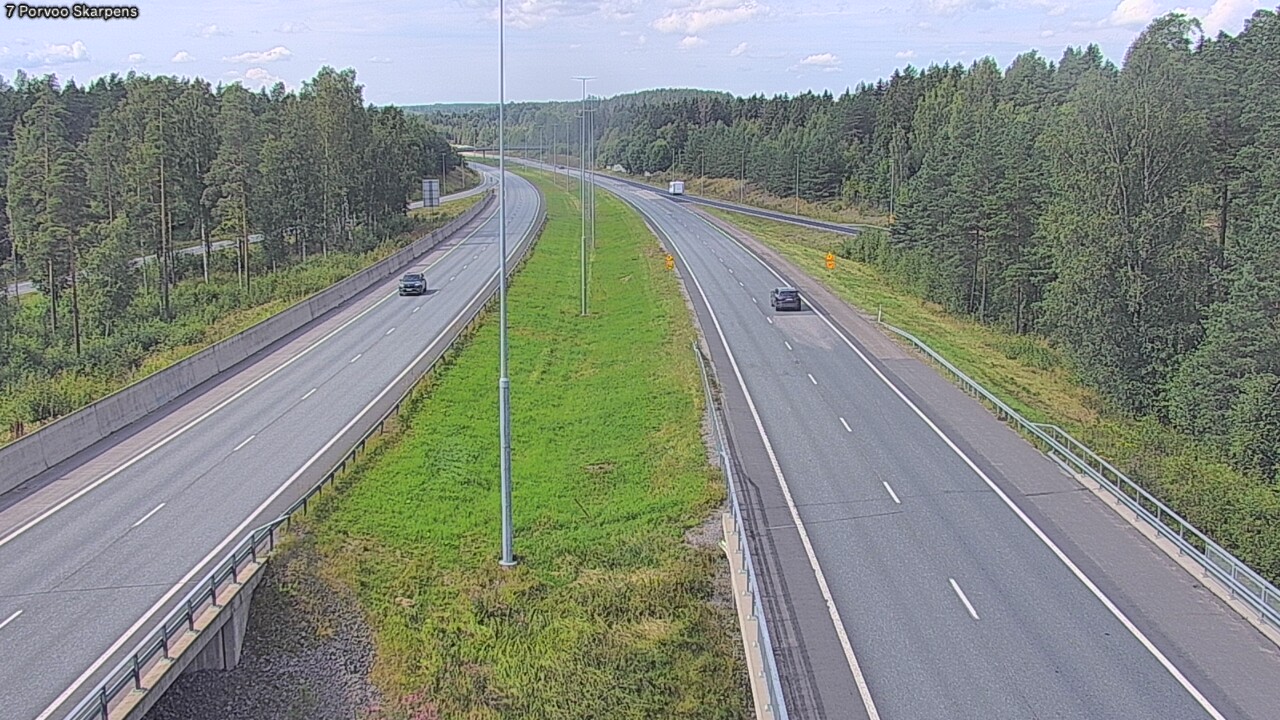 Weather Camera Image Road 7 Porvoo Skarpens, Porvoo, Uusimaa