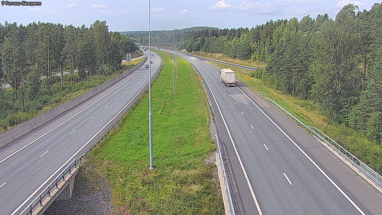 Weather Camera Image Road 7 Porvoo Skarpens, Porvoo, Uusimaa