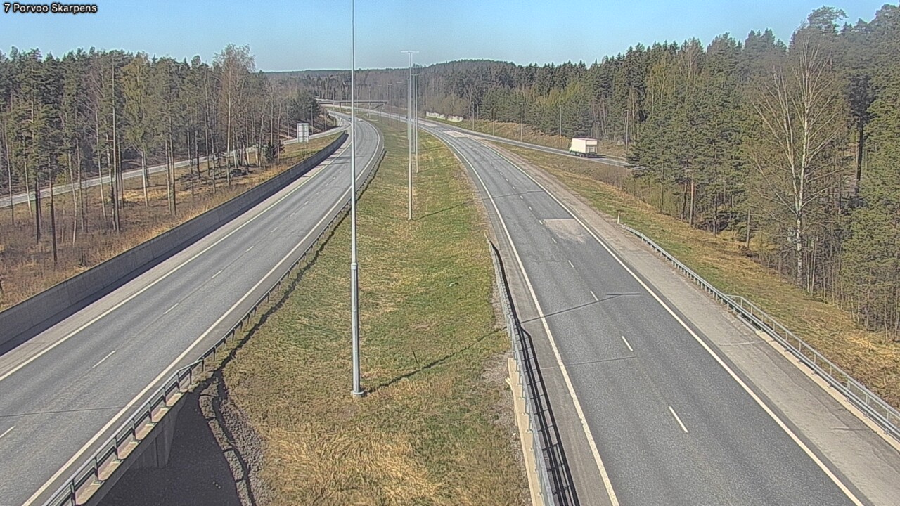 Weather Camera Image Road 7 Porvoo Skarpens, Porvoo, Uusimaa