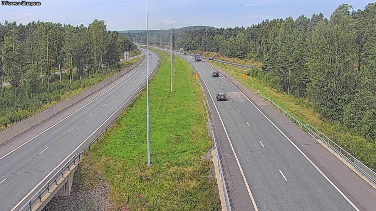 Weather Camera Image Road 7 Porvoo Skarpens, Porvoo, Uusimaa