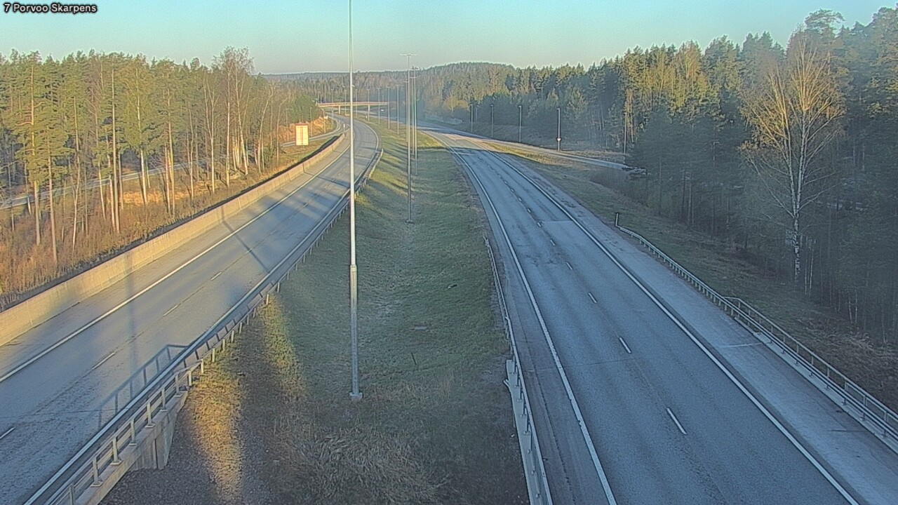 Weather Camera Image Road 7 Porvoo Skarpens, Porvoo, Uusimaa