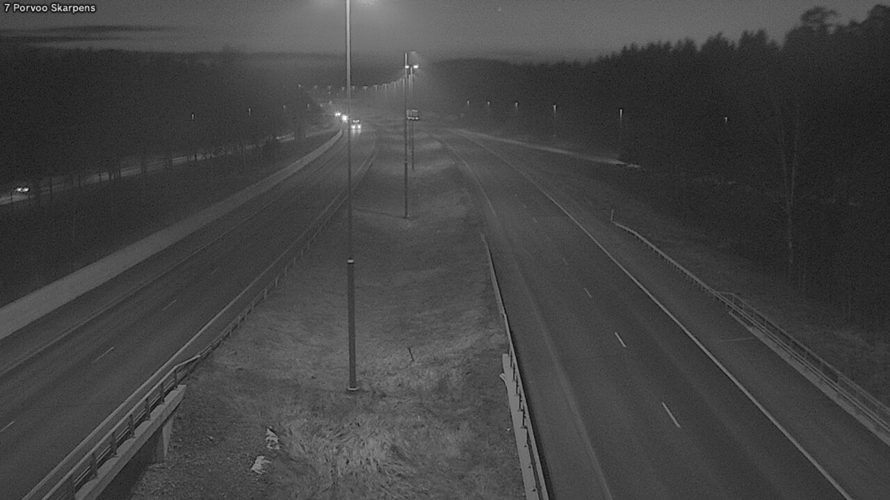 Weather Camera Image Road 7 Porvoo Skarpens, Porvoo, Uusimaa